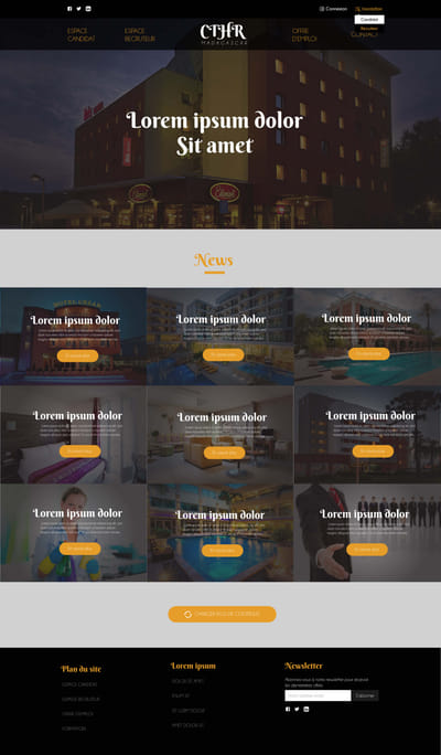 Developpement plateforme recrutement - Application web