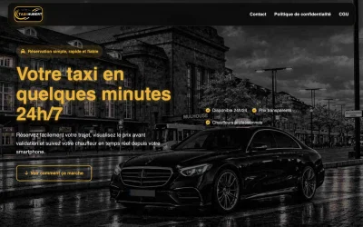 Taxi Hubert — la course en Taxi, de la réservation au paiement - Mobile App