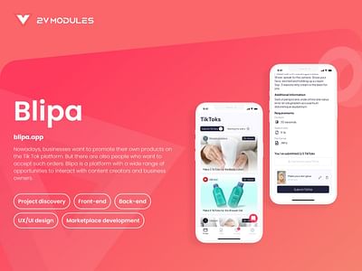 Blipa - UGC Marketplace (MarTech SaaS) - Application mobile