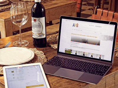 Création d'un site marchand de vente de vin - Webseitengestaltung