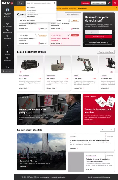 Concevoir un portail client B2B interconnecté pour M-Extend - Creación de Sitios Web