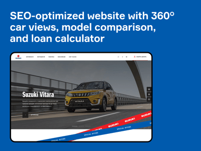 Website redesign for a car distributor - Website Creation