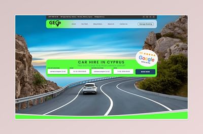 Rent A Car Website - Webseitengestaltung