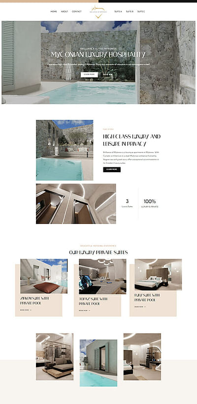 Brilliance Suites Mykonos - Creazione di siti web