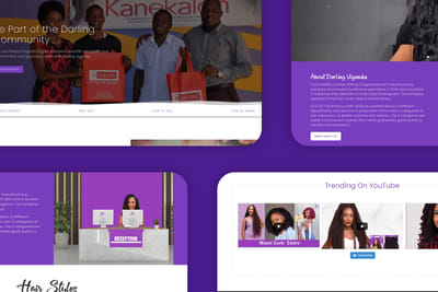 Darling Uganda Website Development - Création de site internet
