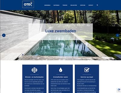 Otec Pools : complete rebranding - Création de site internet