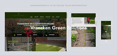 Vrancken Green Solutions - Webseitengestaltung