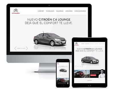 Citroën - Site Web produit - Ergonomie (UX / UI)