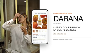 Darana : boutique headless premium en quatre langues - E-commerce