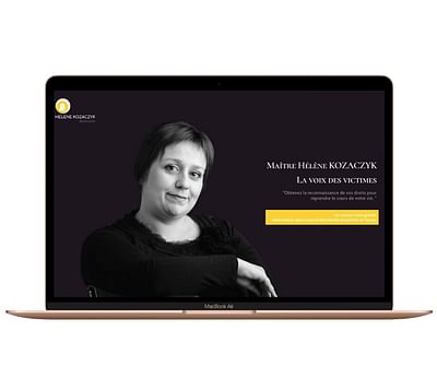 Site internet Maitre Hélène Kozaczyk - Webseitengestaltung