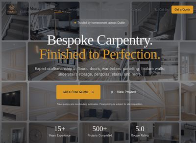 Shane Murrays Carpentry - Website Administration