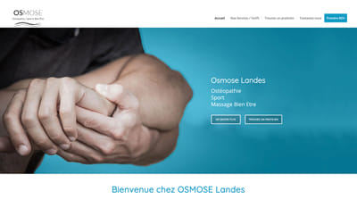 Site internet d'Osmose Landes - Création de site internet