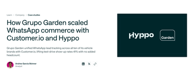 How  Grupo  Garden  scaled  WhatsApp  commerce  with Hyppo - Digital Strategy