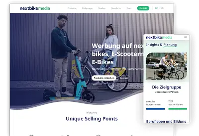 Launch next.media Website - Webseitengestaltung