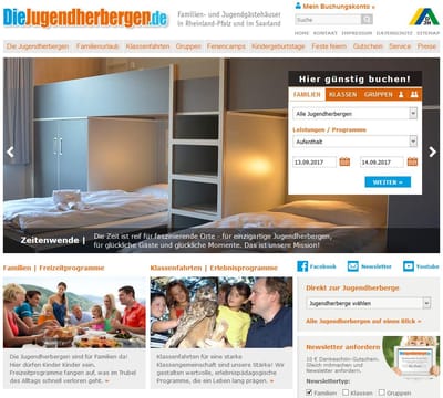 Die Jugendherbergen - Onlinewerbung