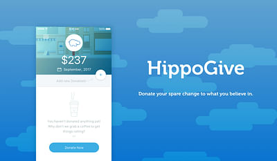 HippoGive – iOS app to make donations to charities - Applicazione Mobile