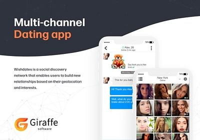 WishDates - multi-channel dating app - Social Media