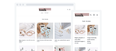Shopify e-commerce site for jewelry store - E-commerce