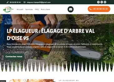 Création site internet paysagiste & élagueur à Val-d’Oise - Creación de Sitios Web
