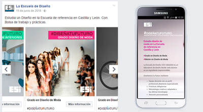 Campaña #DiseñaTuFuturo - Digital Strategy