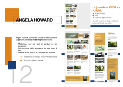 Angela Howard – Refonte site & formation digitale - Création de site internet