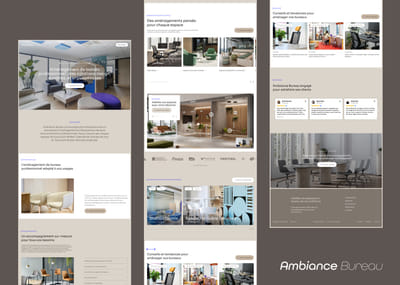 Ambiance bureau | Refonte et stratégie SEO/GEO - Création de site internet