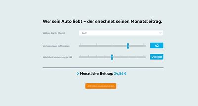 Wer sein Auto liebt  – der fährt - Web Applicatie