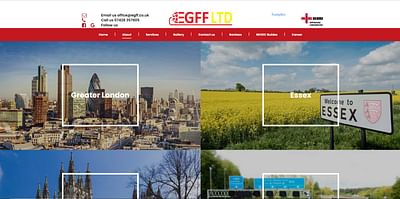 Création de site vitrine professionl UK customer - Webseitengestaltung