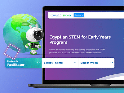 STEM Early Years Website - Ergonomie (UX / UI)