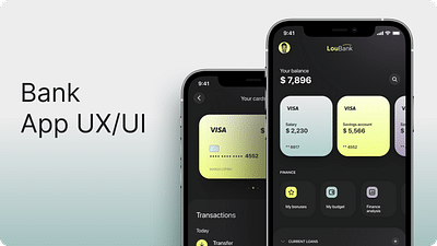 Bank App UX/UI Design - Motion Design