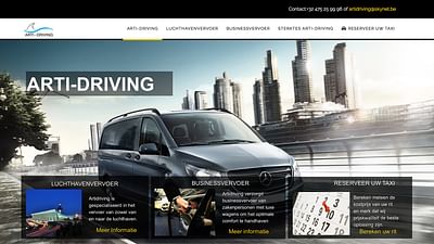 Website design voor Taxi bedrijf - Création de site internet
