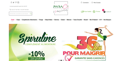 Site e-commerce Paraclic.tn - E-commerce