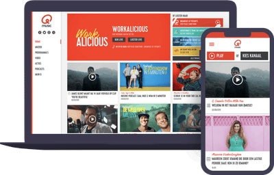 Rebranding  Qmusic België en Nederland - Creación de Sitios Web
