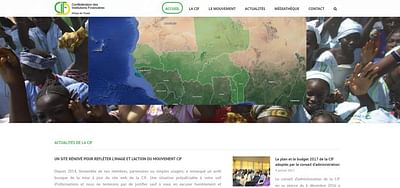 Conception du site web institutionnel de la CIF-AO - Content Strategy