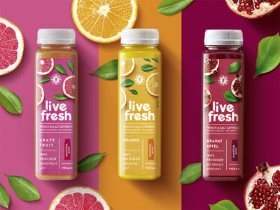 LiveFresh – Verpackungsdesign Relaunch - Markenbildung & Positionierung