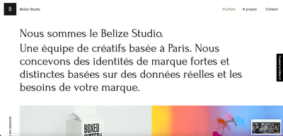 Belize Studio - Création de site internet
