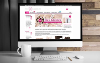 Webshop für Echthaar Extensions / Haarverlängerung - E-Commerce