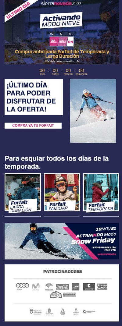 Newsletter Sierra Nevada - Email Marketing