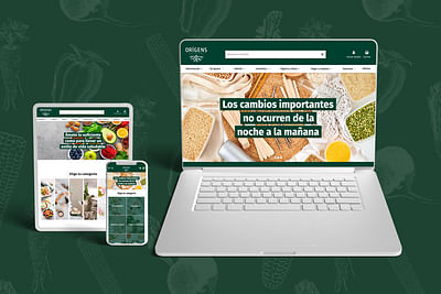 Origens Supermercats sostenibles - Création de site internet