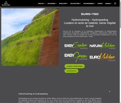 Site Internet Hydromulching & Hydroseeding - Digital Strategy