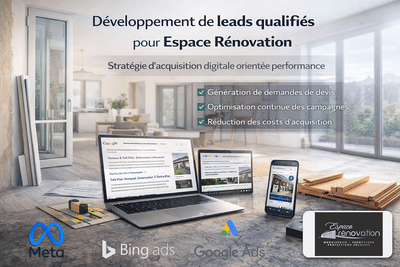 Génération de leads qualifiés pour Espace Rénovation - E-commerce