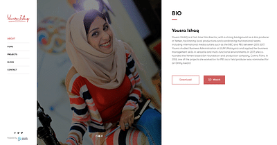 Yousra Ishaq - Création de site internet