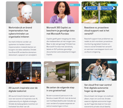 Content strategy for AXI - Stratégie de contenu