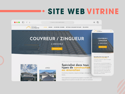 Site web vitrine - Mollon couvreur - SEO