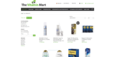 Vitamins & Supplements - E-commerce