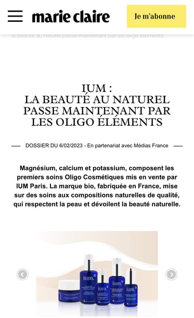 RP et influence IUM Paris - Influencer Marketing