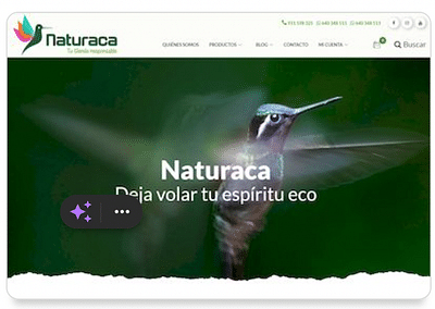 Naturaca - Creación de Sitios Web