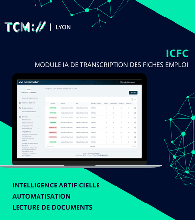 ICFC : Module IA de transcription de fiches emplois - Artificial Intelligence