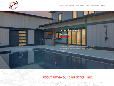 Desarrollo sitio web artigabuildingdesign.com - Création de site internet