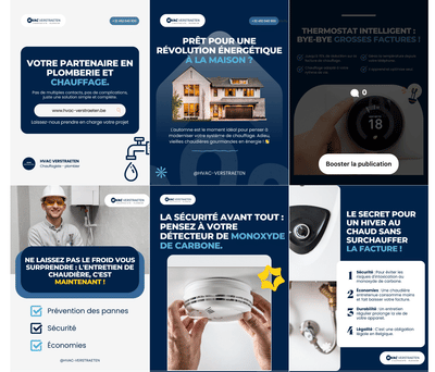 Gestion réseaux sociaux pour Hvac - Community Management